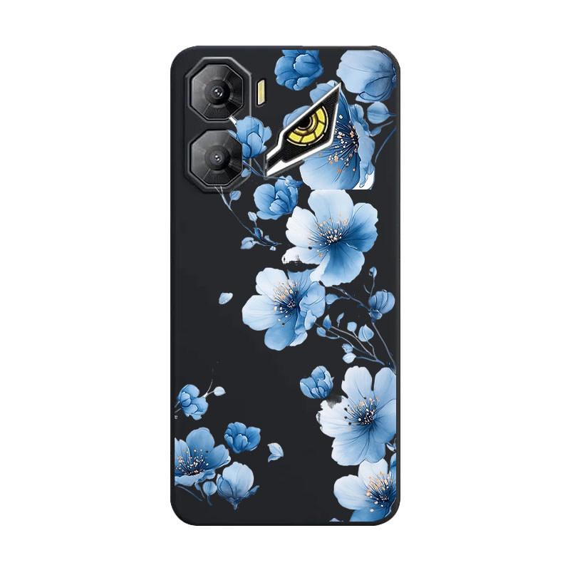 Für Nubia Neo 3 5G Cartoon Muster Stoßfestes Silikon Weiche Hülle Für Nubia Neo 3 Blume Vintage Stil TPU Stoßstange Rückseite