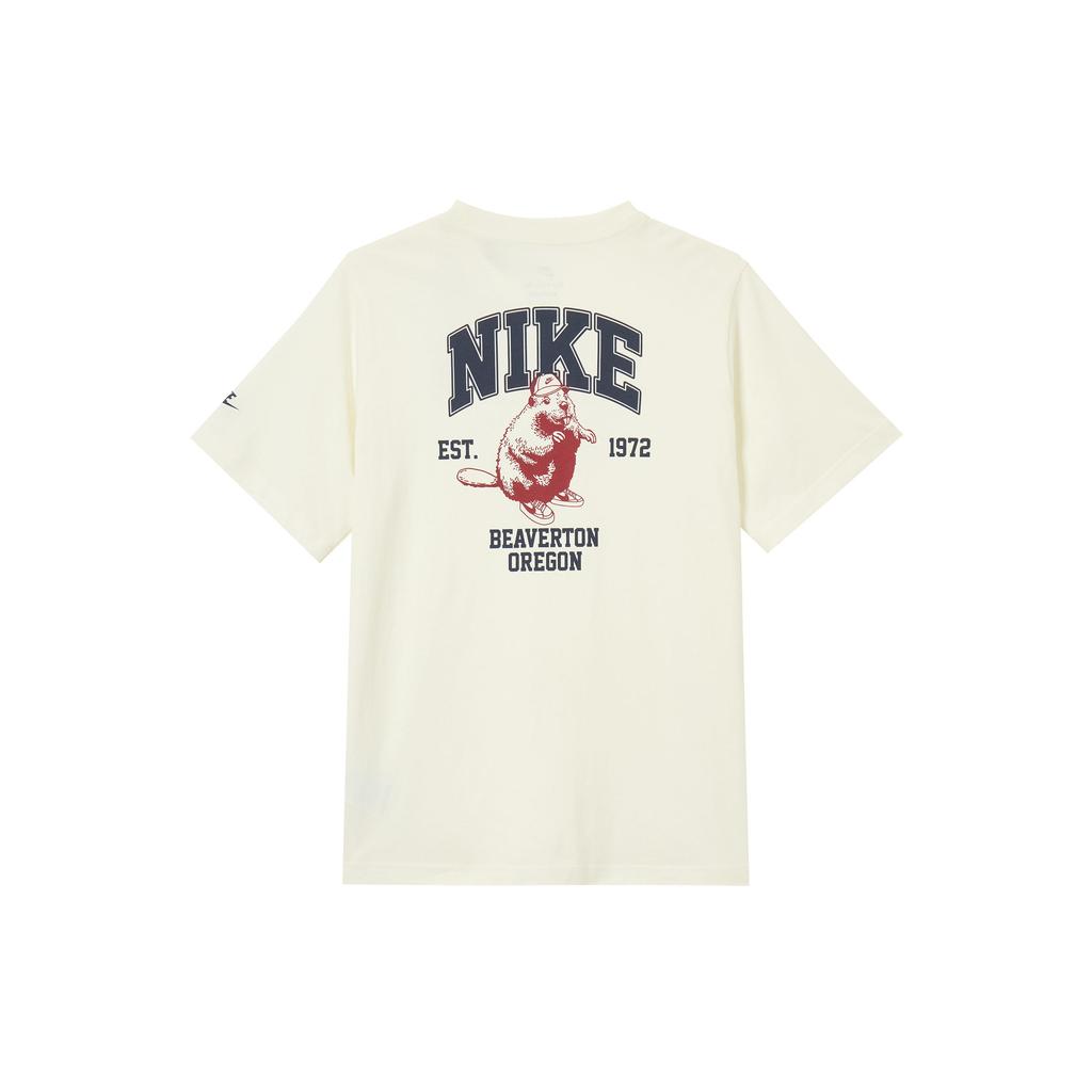 Nike Sportswear Vintage Loose Fashion Versatile Short Sleeve T-Shirt Women Tops White IH0826133