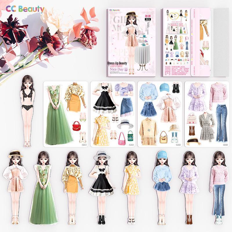 Magnetic Dress-Up Puzzle Book for Girls: Sticker Toy and Fashion Doll for Ages 4-6
