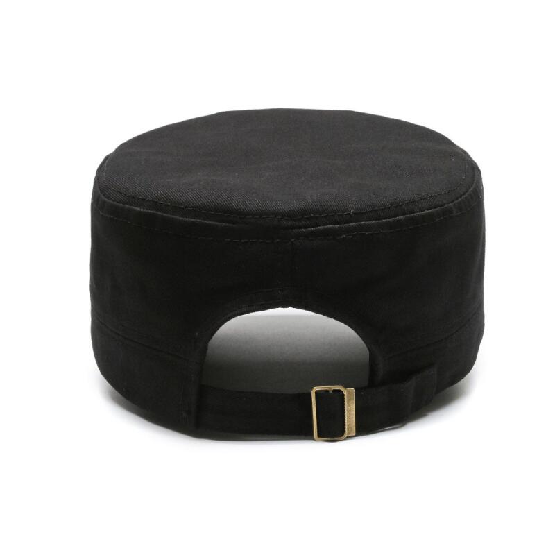 Hat Men Casual Cotton Military Caps Captain Flat Cap Sunshade Baseball Cap Training Cadet Army Trucker Cap Visors Hat Peaked Cap