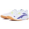 Li Ning Shock Absorbing Non-Slip Durable Low-Top Training Shoes Unisex sneaker White Blue APTT005-1