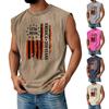 Men’s Sleeveless Muscle Tank Top 1776 2026 Print America 250 Years Loose Fit Crewneck Casual Shirt