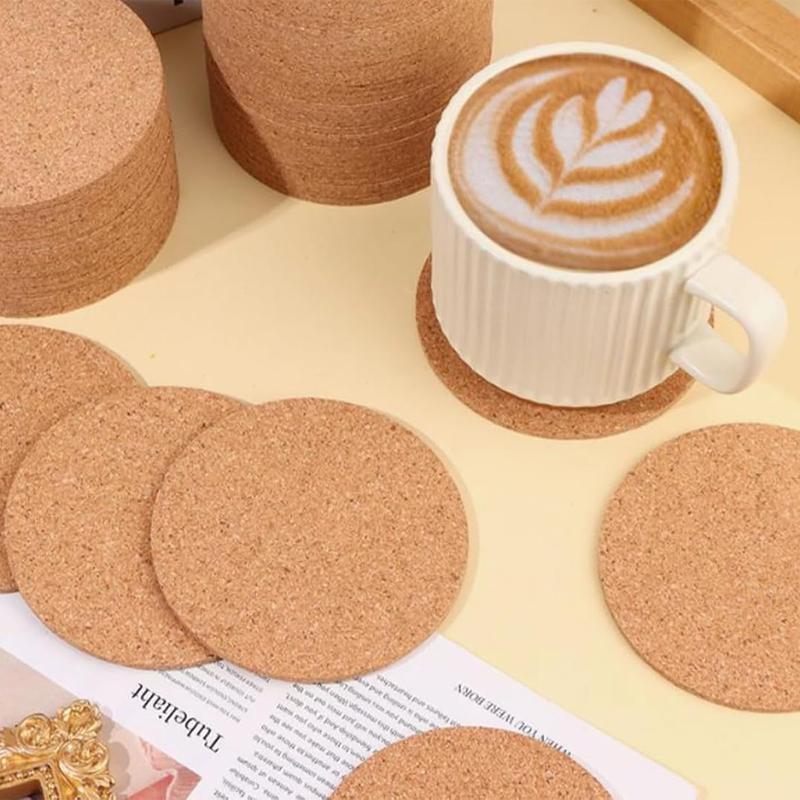 12 stuks Ronde Kurken Onderzetters Antislip Kurken Onderzetter Hittebestendig Pad Thee Koffie Mok Drankhouder Tafeldecoratie Keukenbenodigdheden