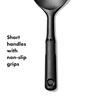 OXO Serving Wide Wide and Easy to Dishwasher Spoon, Nylon, Scoop, Scoop, Safe, Black, 23.5cm