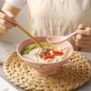 Japanese Style Underglaze Ceramic Noodle Bowl