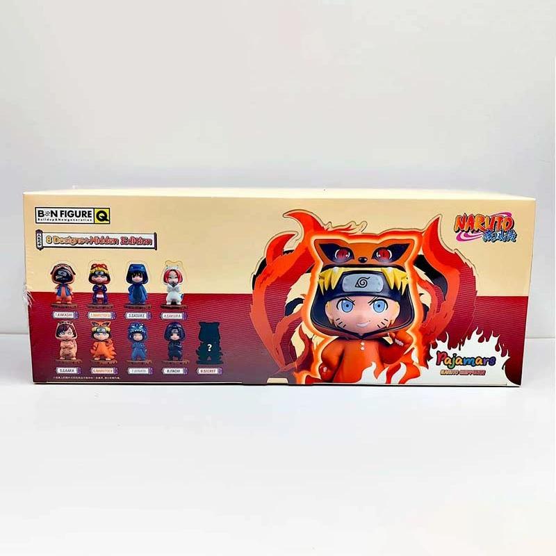 In Stock Bandai Naruto Pajamars Blind Box Chibi Pajama Style Figures Christmas Gifts Desktop Decoration Collection Trendy Toys