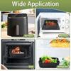 Baking Mold Silicone Airfryer Basket Liners Non-Stick Reusable Silicone Baking Tray Square Shape Air Fryer Liners Cooking