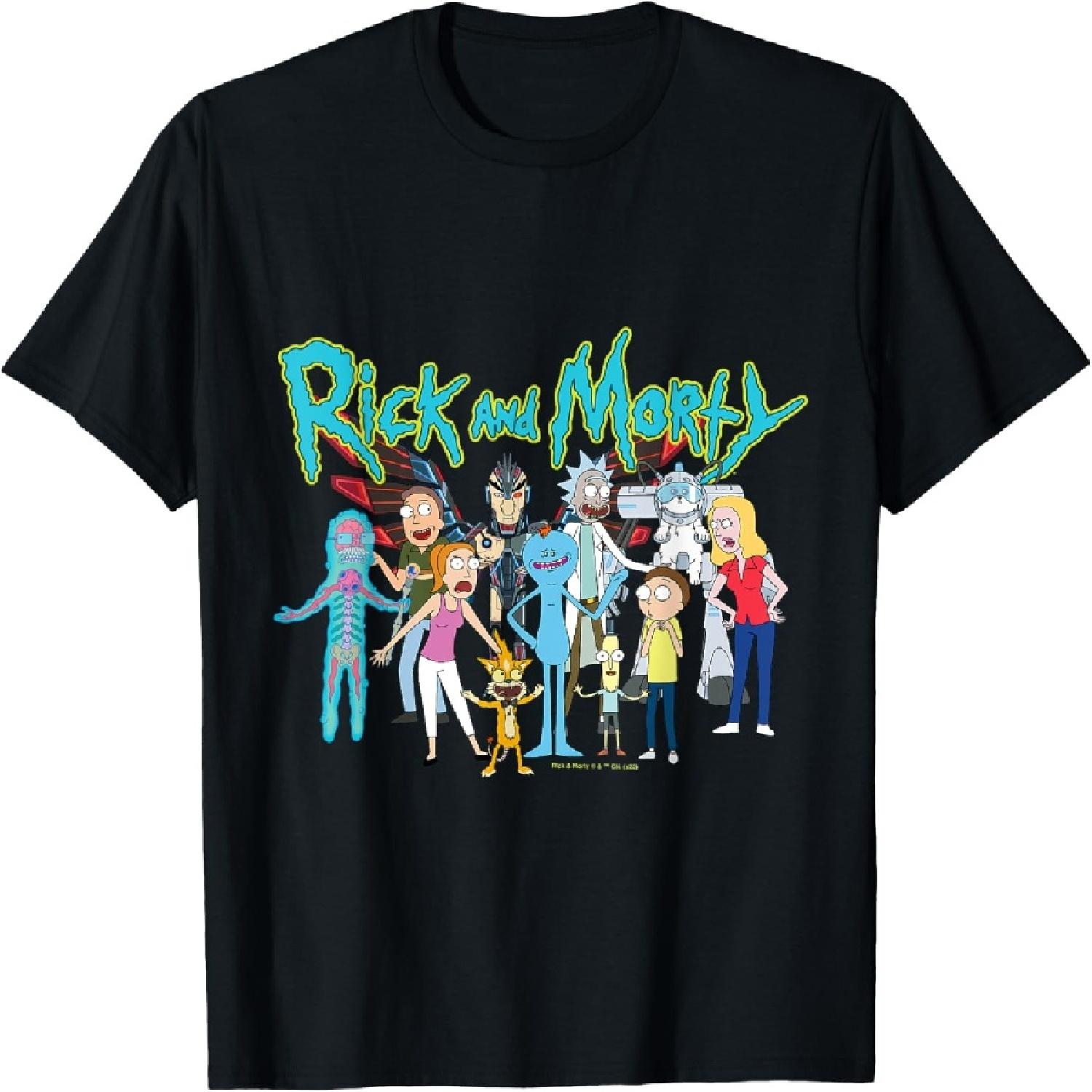 Футболка группы Рика и Морти XXXXXL разноцветный