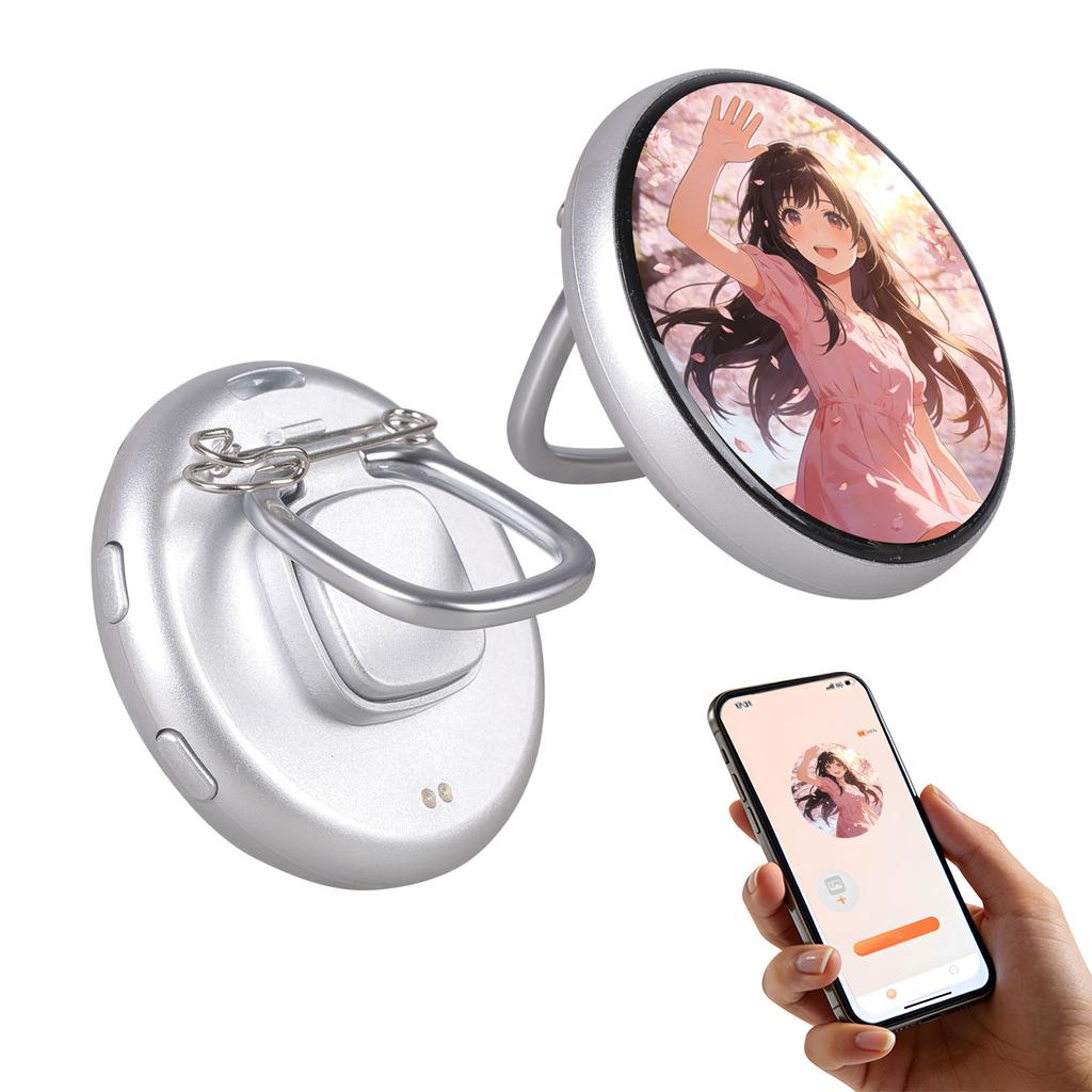Digital Brooch Using  Technology 283PPI Dot Density And Magnetic Backing For Simple Wearing