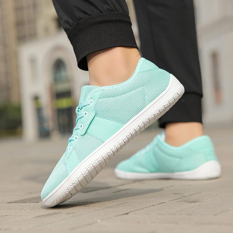 Breathable Knitted Women Casual Sports Shoes Men Wide Toe Cross-training Sneakers Elastic Gym Fitness Shoes