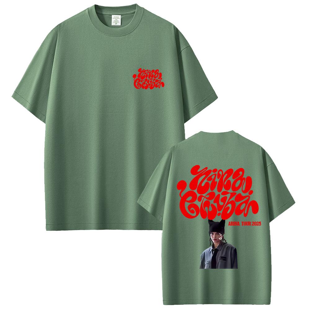 Rapperin Nina Chuba Arena Tour 2025 T-Shirt Herren Damen Hip Hop Mode Popmusik T-Shirts Herren Freizeit Baumwolle Übergroße T-Shirts