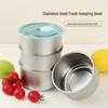 Stainless Steel Fresh-Keeping Bowl with Lid - Food Storage, Portioning, and Picnic Box