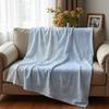 Misty Bloom Soft Flannel Blanket Breathable Warm Throw for Office Car Sofa Kids Room Birthday Xmas Gift