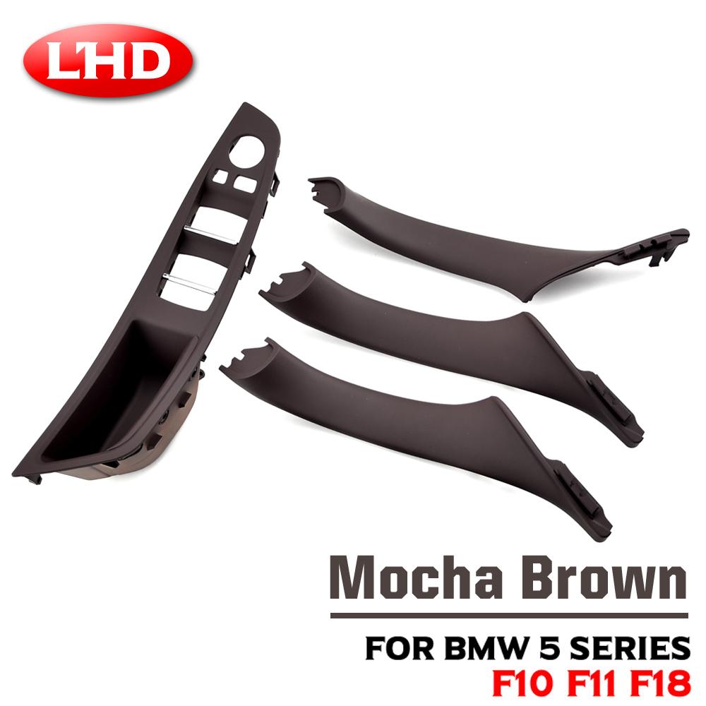 Für BMW 5er F10 F11 F18 Innenverkleidung Zugleiste Abdeckung Kohlefaser RHD LHD Auto Innentürgriff Passform