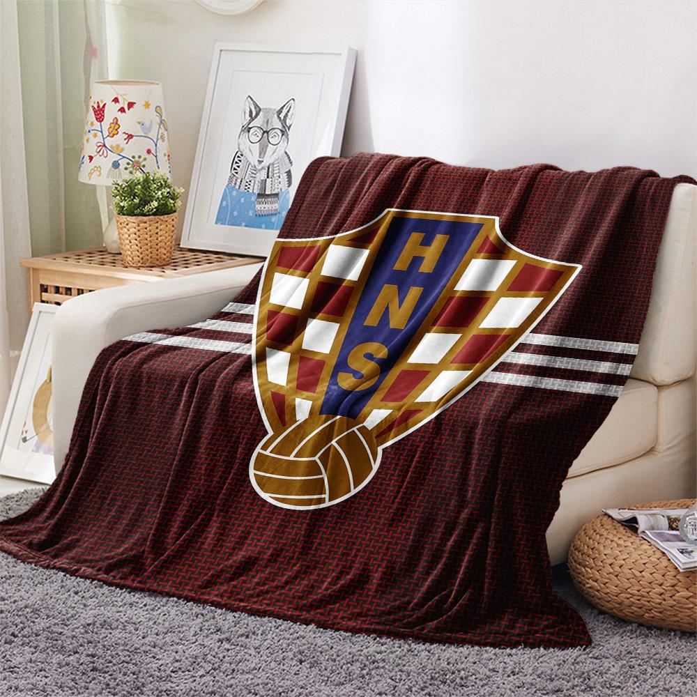 Croatia National Football Team Flannel Blanket, High quality Comfortable for All Seasons, Home Decor, Warmth and Comfort