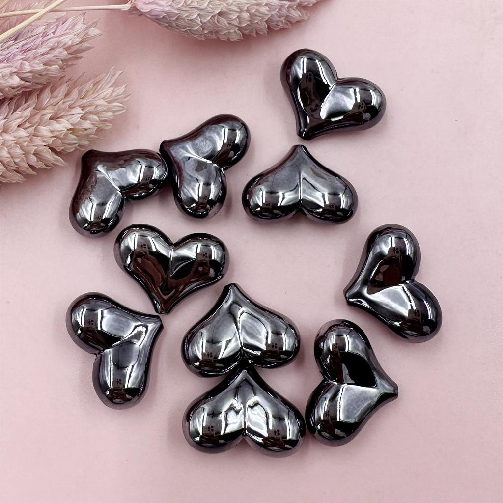 Home Partyzubehör Distanzperlen 22*16mm Bunt DIY 10 STK Acryl Herzform Groß Handgefertigt Zubehör für Schmuckherstellung Lose