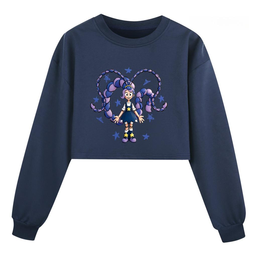 5592 Kids Girls Time Lily Lovebraids Cartoon Anime Printed Long Sleeves Sweatshirt