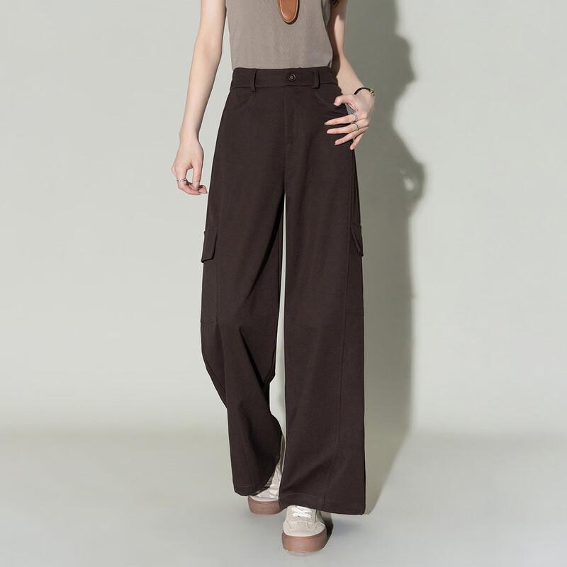 Demana Women s Relaxed Fit Wide-Leg Casual Pants M