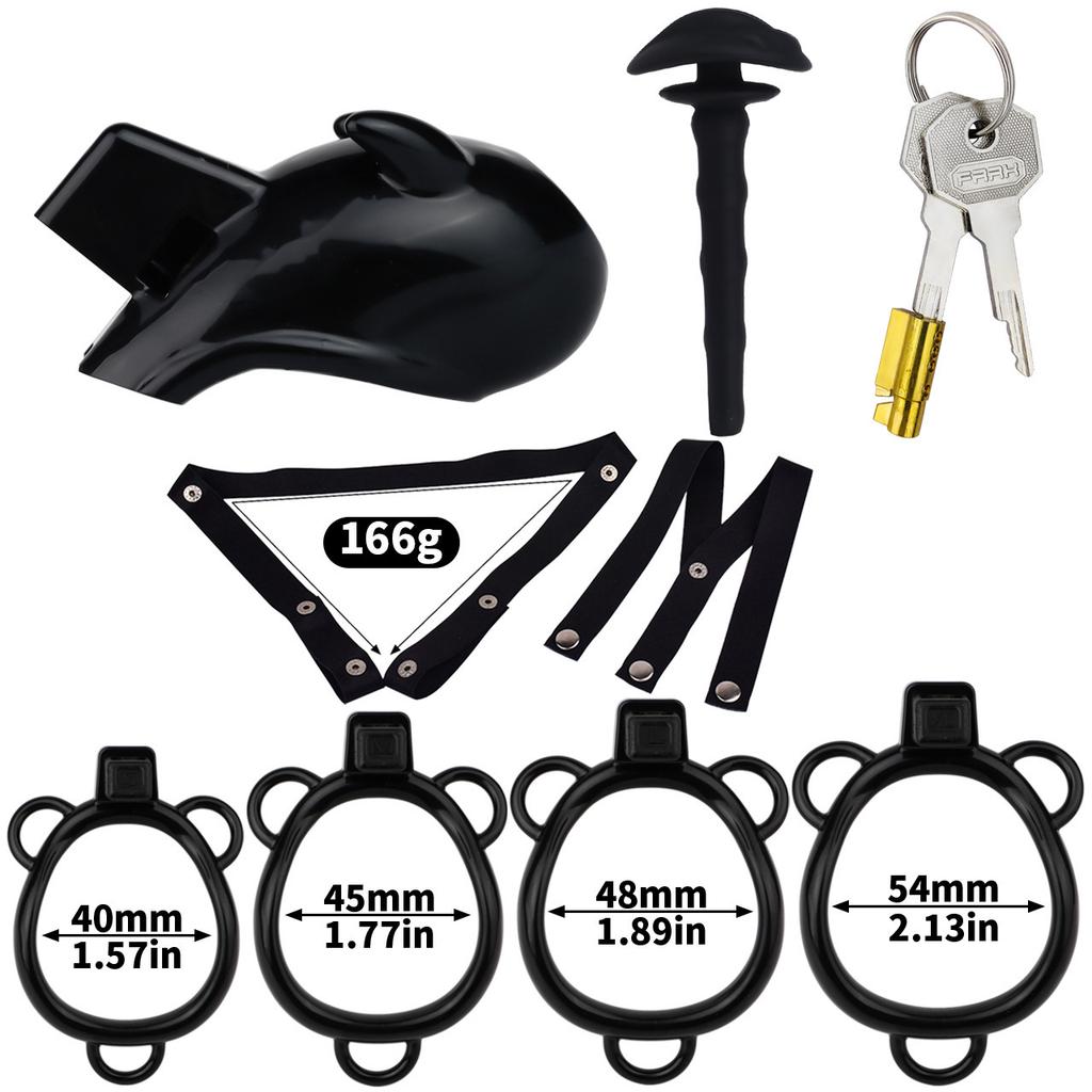 Resin CB Lock Chastity Lock Male Penis Cage Chastity Gay Sex Toys Cock Ring Urethral Chastity BDSM