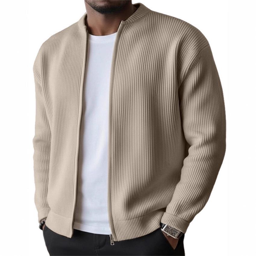 

European & American Men s Corduroy Solid Color Long Sleeve Fashion Jacket XL хакі