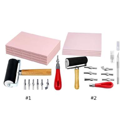 Linoleum Carving Kit Rubber Block for Carving Rubber Stamp Making Kit Block