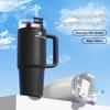 1200ML Insulated Tumbler with Handle Straw Travel Cup Coffee Cup For C60 XC40 V70 XC90 V40 V50 R 190h XC SC60 C30 S60 V60 RU1