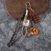 Cute Cartoon Food Shaped Keychain With Braided Rope And Sturdy Carabiner Perfect For Backpack Decor Daily Use