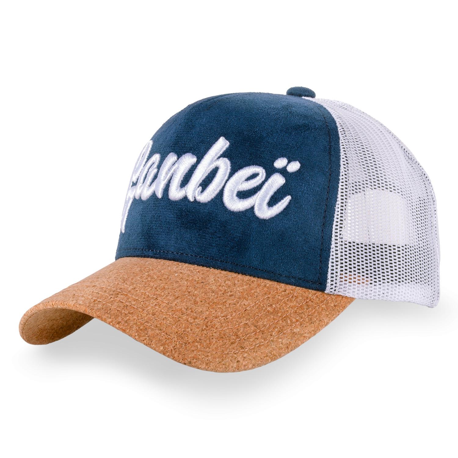 Casquette trucker avec filet et visière effet liège Madrid TU beige