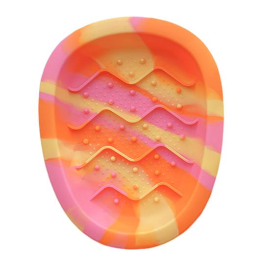 Interactive Cat Lick Mat Bowl Silicone Pet Slow Feeder Bowl Non Slip Anti-Gulping Food Dish for Large Medium Small Cats