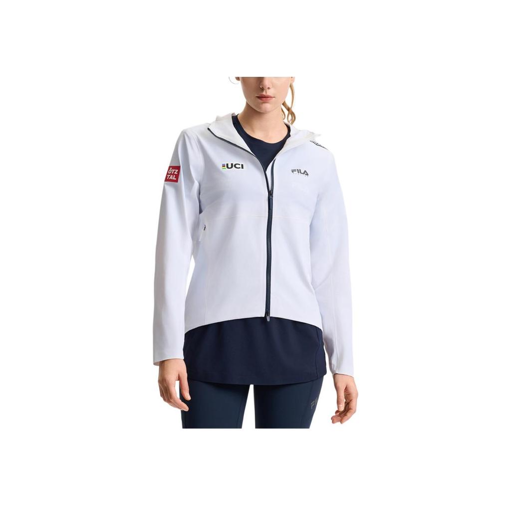 New FILA CYCLING Jacket Women's Jade White A11W528701F-WT