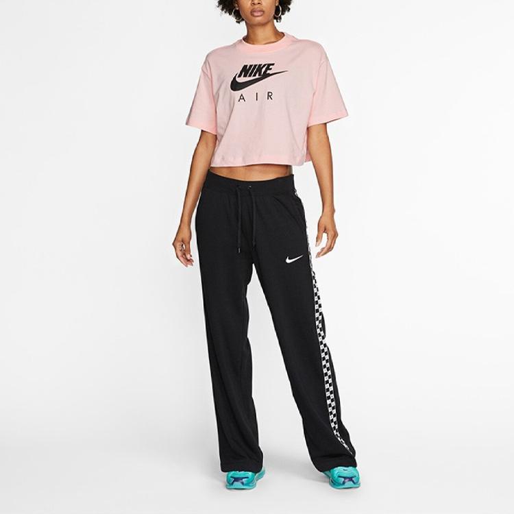 Nike Printed Sports Short Sleeve T-Shirt Women Tops Pink BV4778-682