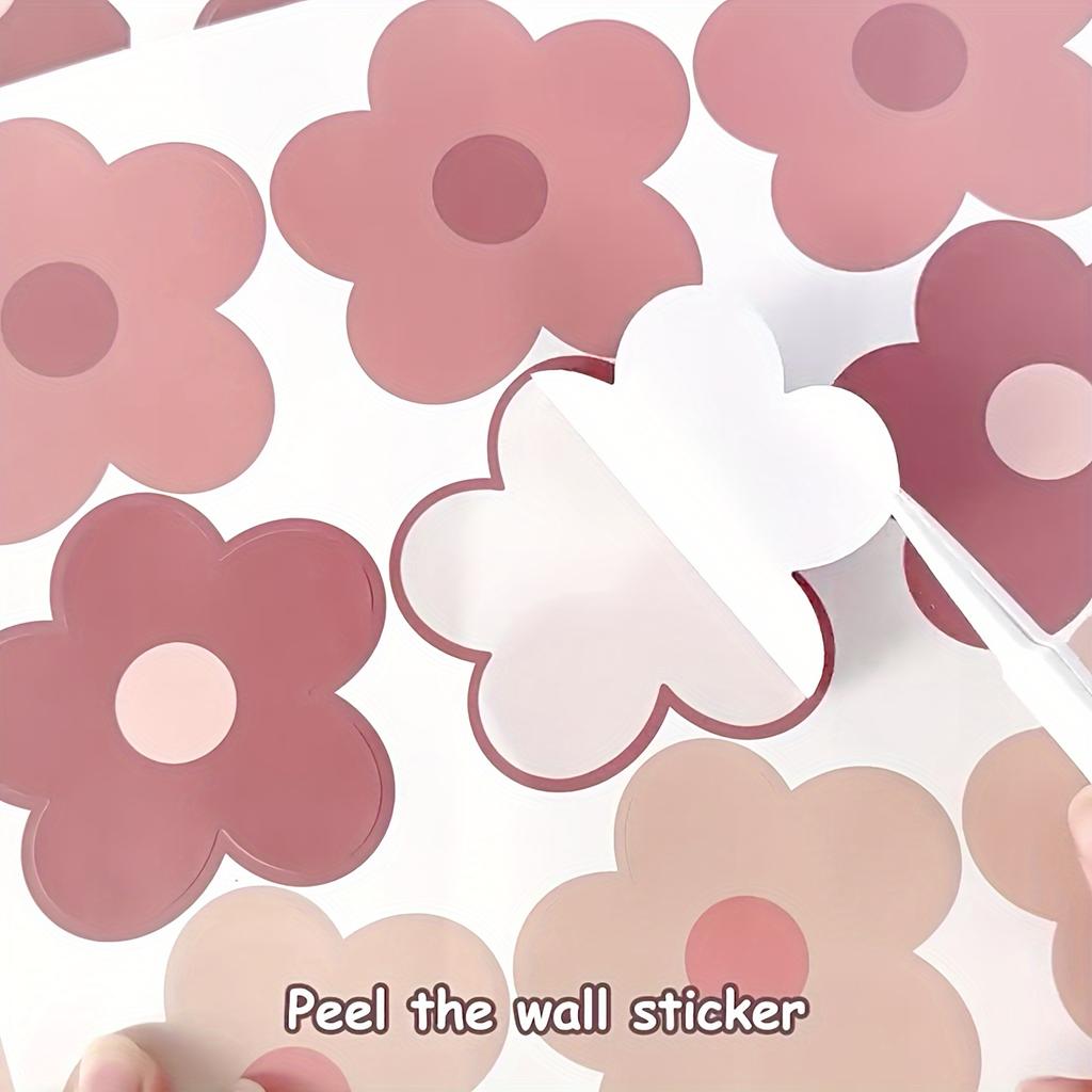 10 arkuszy, Naklejki ścienne stokrotki w stylu bohemy, Dekoracja lodówki/szkła/pokoju, Samoprzylepne naklejki ścienne