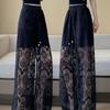 Damen Sommerhose mit Spitze in Übergröße, Wide-Leg - 2026 Ausgeschnitten, Gerades Bein, Lässiger Fall-Stil