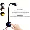 Luz LED de lectura de cuello de cisne para autocaravanas y barcos con regulación táctil