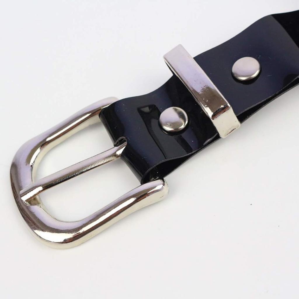 WHITE FANG Waist Bag Pouch with Leather and Enamel Cute BT253 Women's Belt, Detachable, Design, (02 Clear)