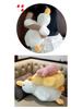 Adorable Yellow Duck Lumbar Pillow - Cute and Fluffy Cushion for Sofa, Office, or Bedside.