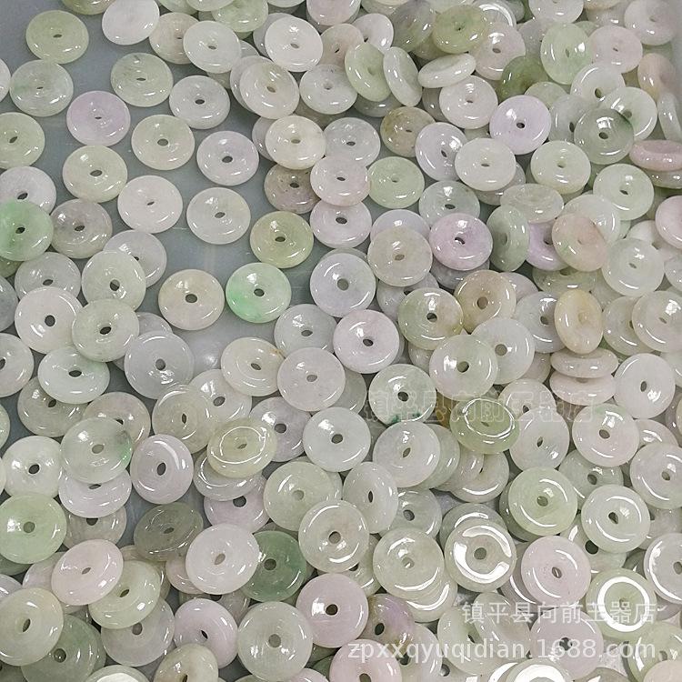 1.3cm Myanmar Jade Buckle Jewelry Accessories DIY Buttons