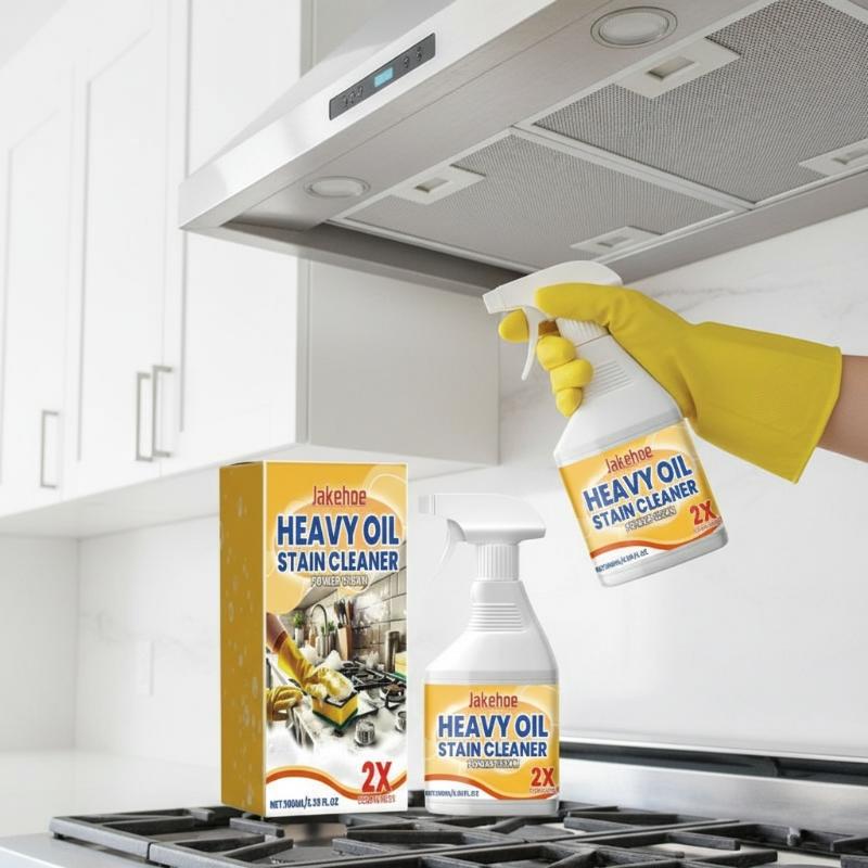 JAKEHOE Kitchen Heavy Oil Cleaner Powerful Cleaning Grease Oil Stain Powder Cleaner Muilt-FunctionsDuty Degreaser Cleaner Spray