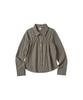 COMONINOZ W Round Smock Blouse [Brown]