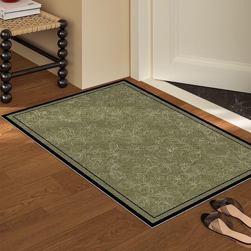 Door Mat Home Door Door Silk Dirt Resistant Non-slip Carpet Cut Door Mat Door Door Wear-resistant Green Silk Ring Porch