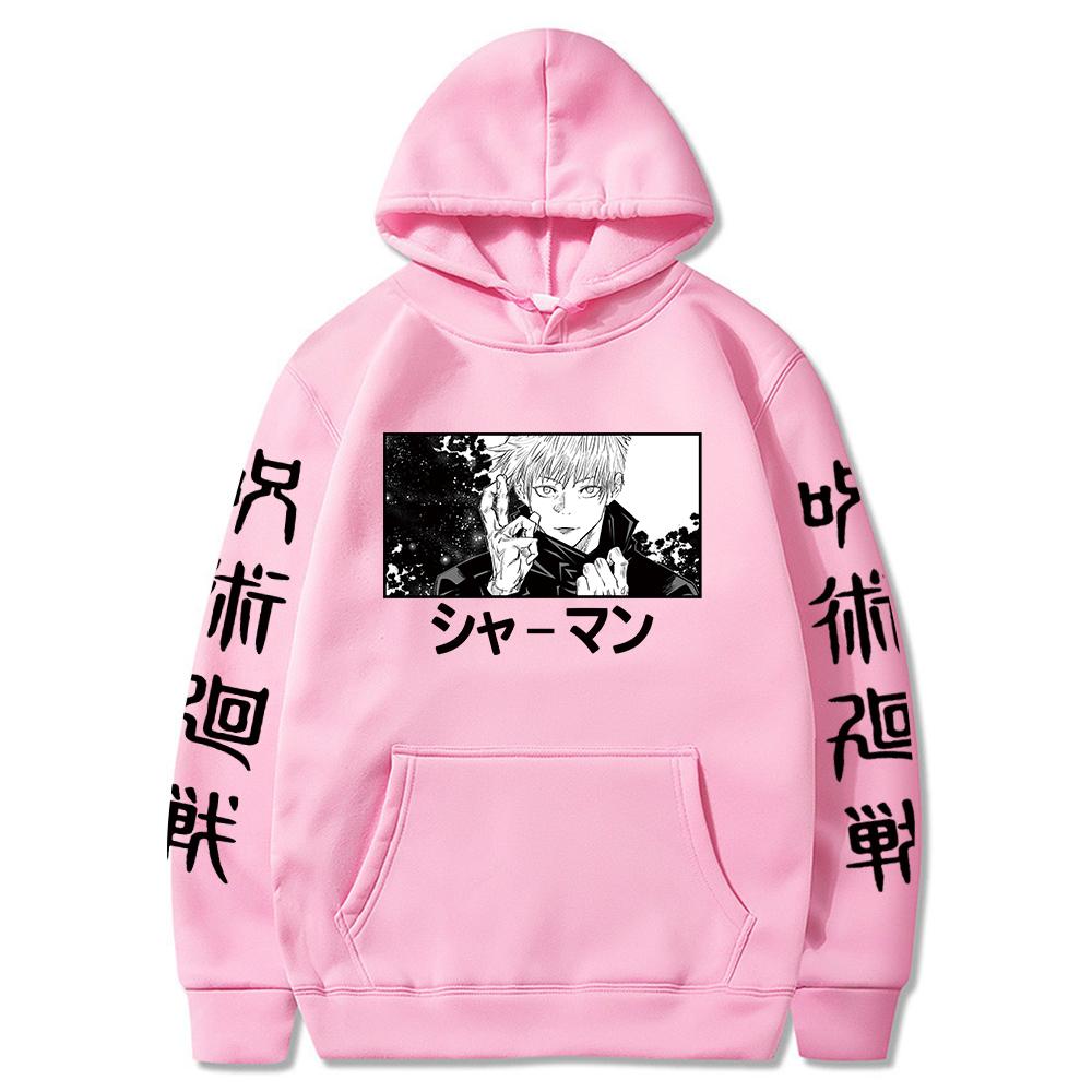 Japan Anime Hoodies Jujutsu Kaisen Satoru Gojo Graphic Oversized Sweatshirt Long Sleeves Hoodie Men Women Clothes