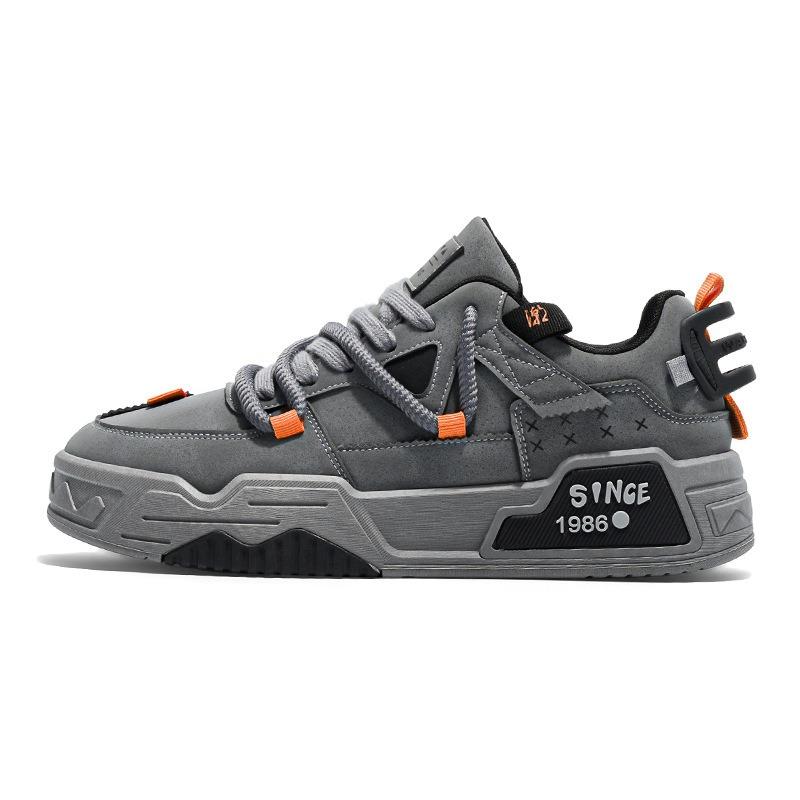 autumn men's shoes new thick-soled low-top board shoes trendy versatile student sports shoes casual network