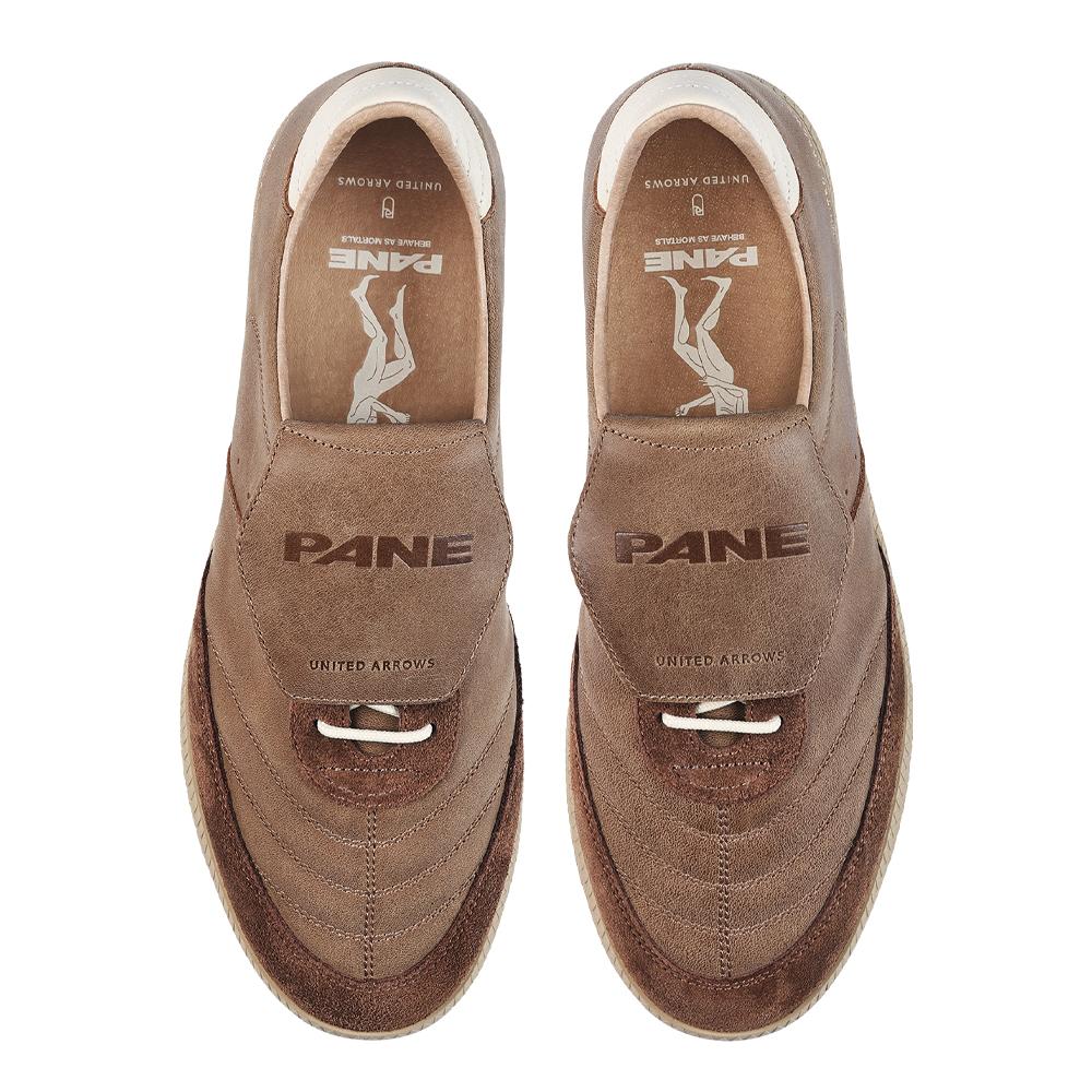 UNITEDARROWS x PANE Abriebfeste Rutschfeste Niedrige Freizeitschuhe Unisex Braun PN5238BRN20B