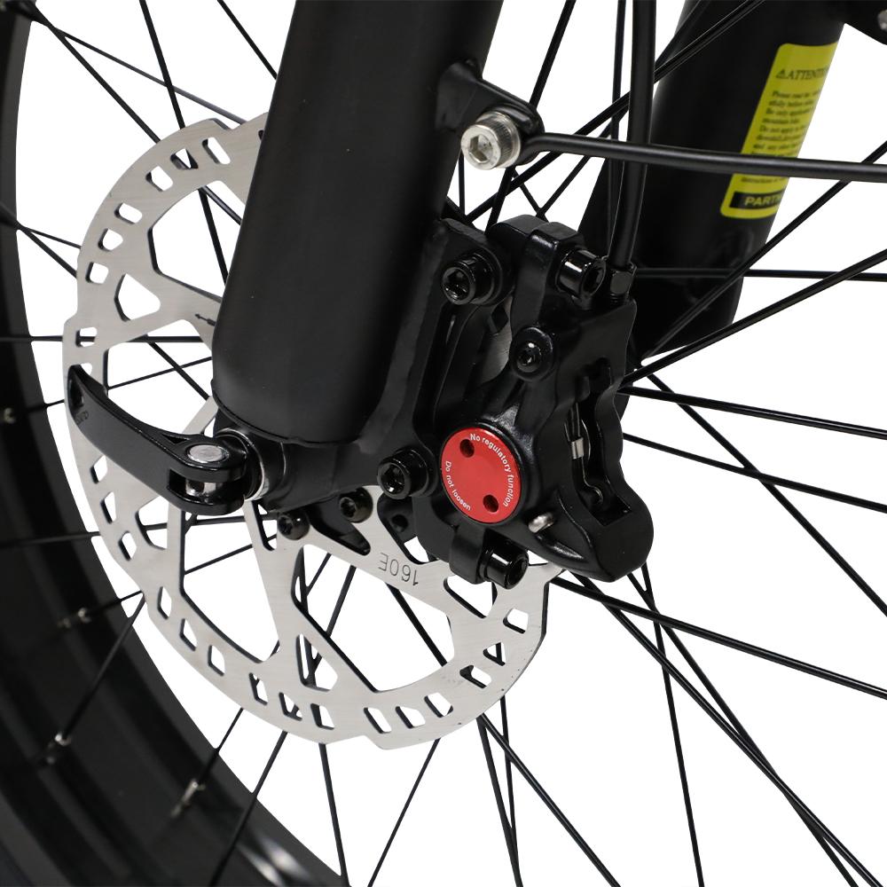 ONESPORT W66 Elektrofahrrad 500W Motor, 48V 13.5Ah Akku, 100km Reichweite, Hydraulische Bremsen & 20x4" Fat Tires