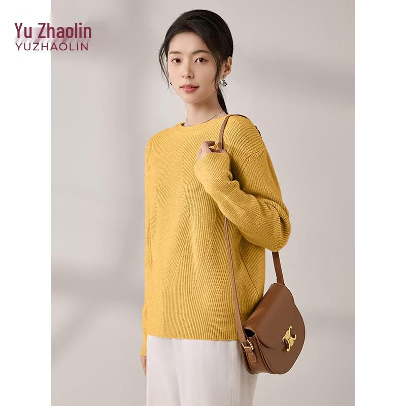 YUZHAOLIN Women s Round Neck Pullover Sweater M
