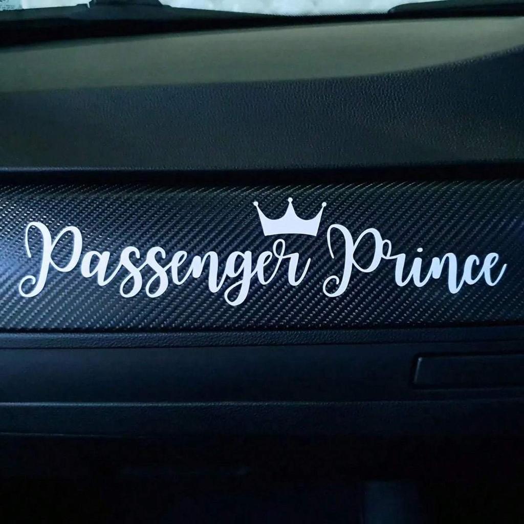 Passenger Princess Text Stickers, Car Exterior Stickers, Home Decor Stickers, Cute Stickers, Funny Stickers, Pretty Stickers
