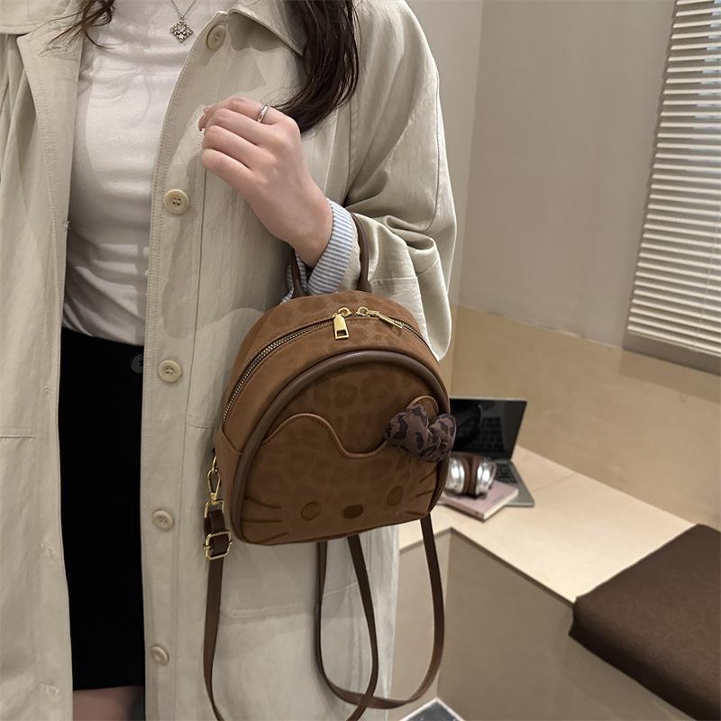 Cartoon Cute Kitten Children'S Backpack Sweet Bow Girl Heart Small Schoolbag Foreign Style Mini Baby Backpack