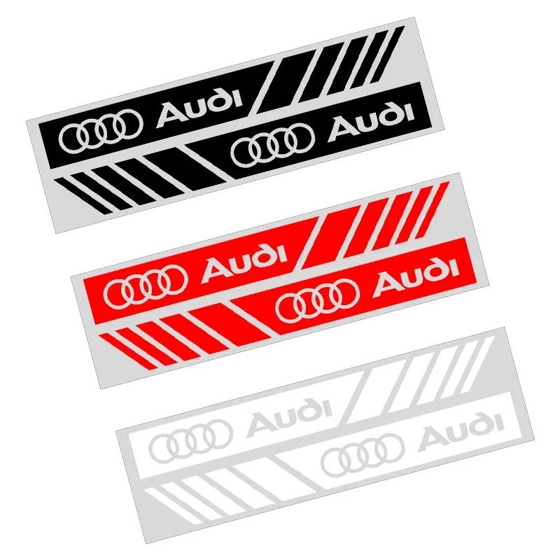 2Pcs Car Rearview Mirror Side Decal Stripe Sticker Vehicle Body For vcrf1 A1 A3 A4 A5 A6 A7 A8 B5 B6 B7 C5 C6 C7 Q2 Q3 Q5 Q7 TT