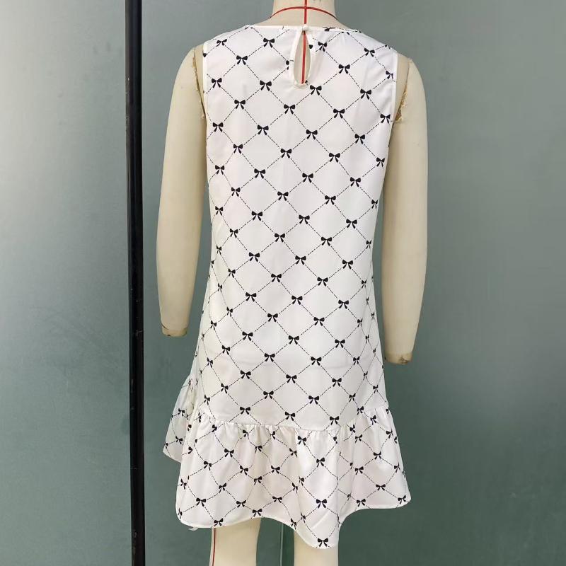 GMXIA Damskie Sukienki Letnie Bez Rękawów W Kratę Rozkloszowane Midi