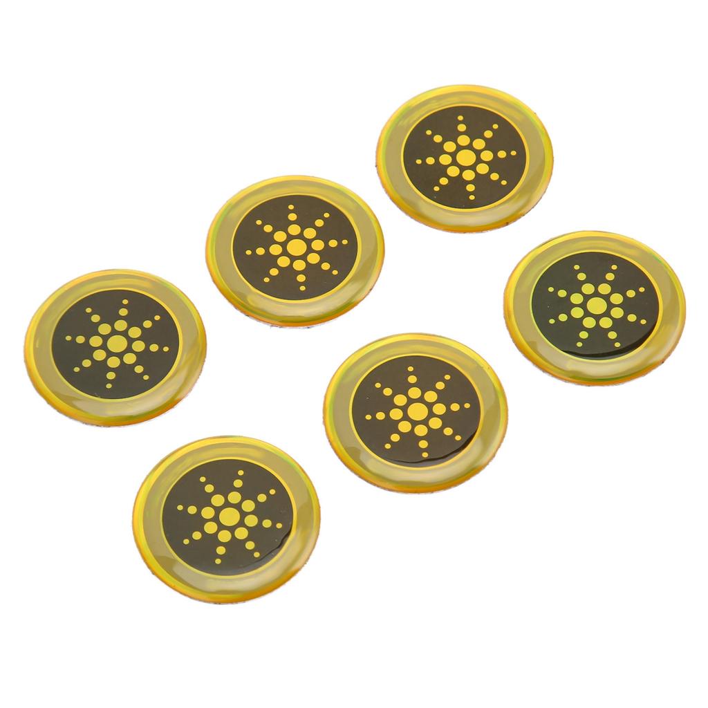 6pcs Phone Protection Sticker 2.8cm Diameter Effective Flashing Phone Blocker Stickers for Cell Phone Laptop Computer